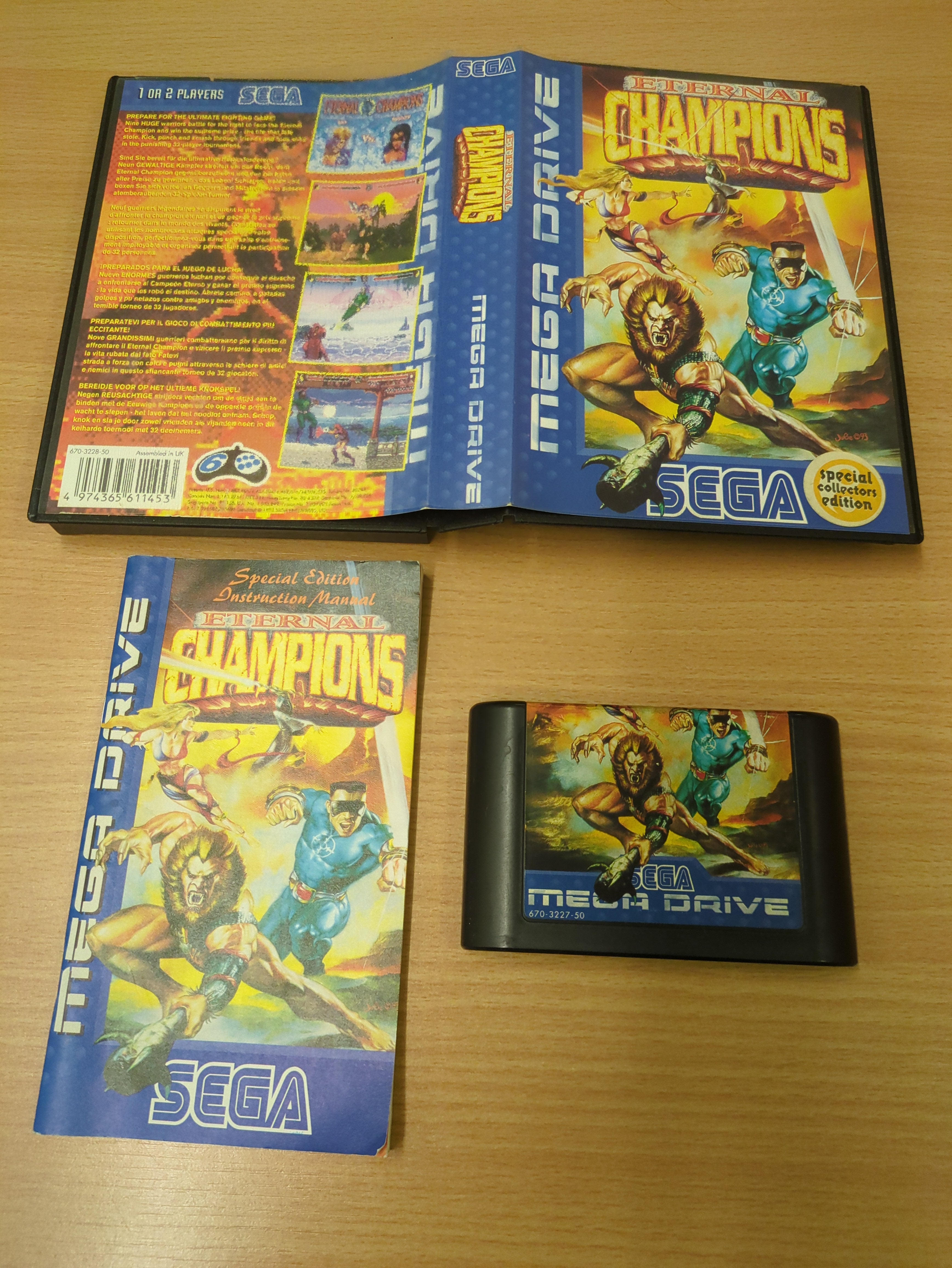 Eternal Champions Sega Mega Drive game complete Eternal Champions Sega Mega Drive game complete